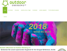 Tablet Screenshot of outdoor-oberberg.de